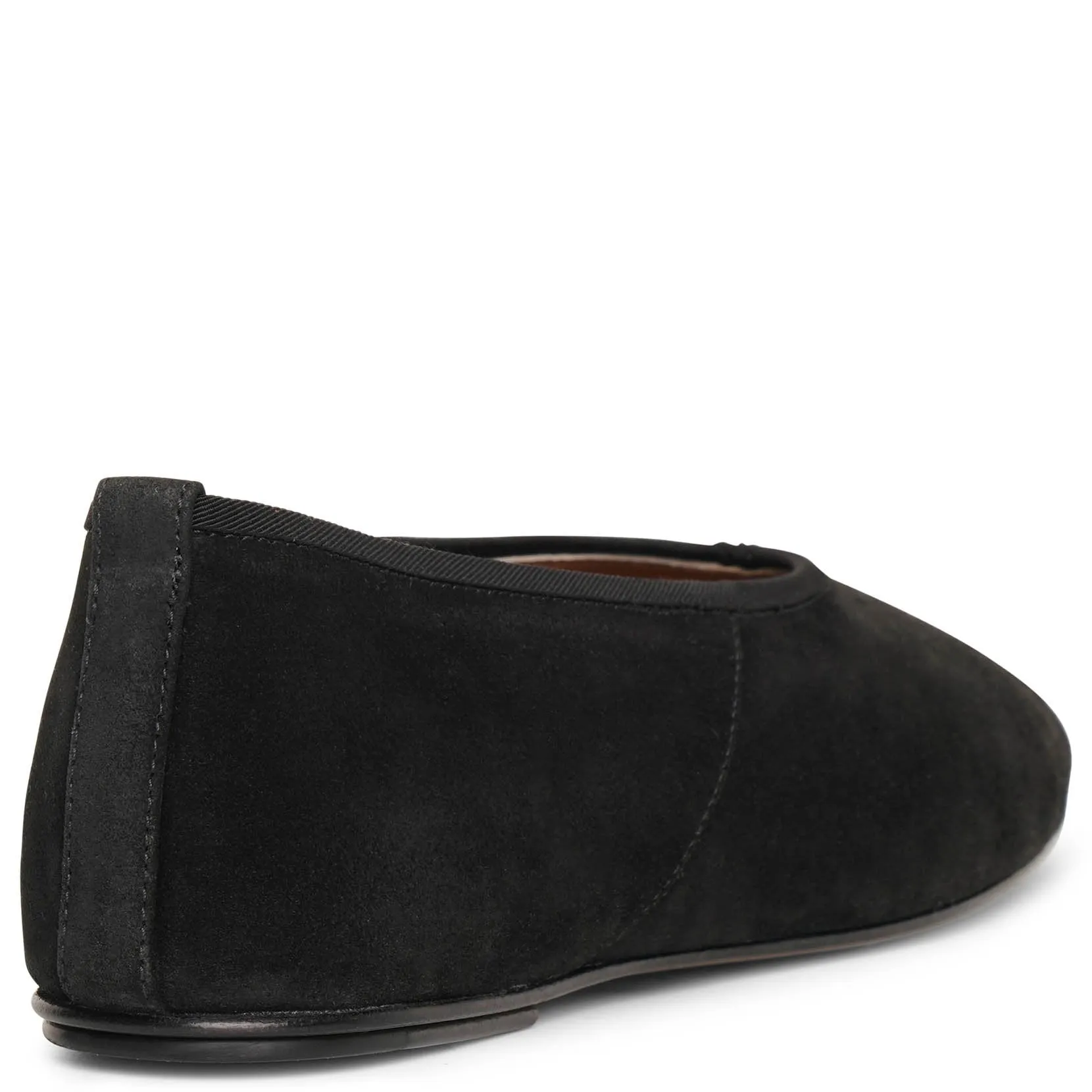 Ballet slipper black suede