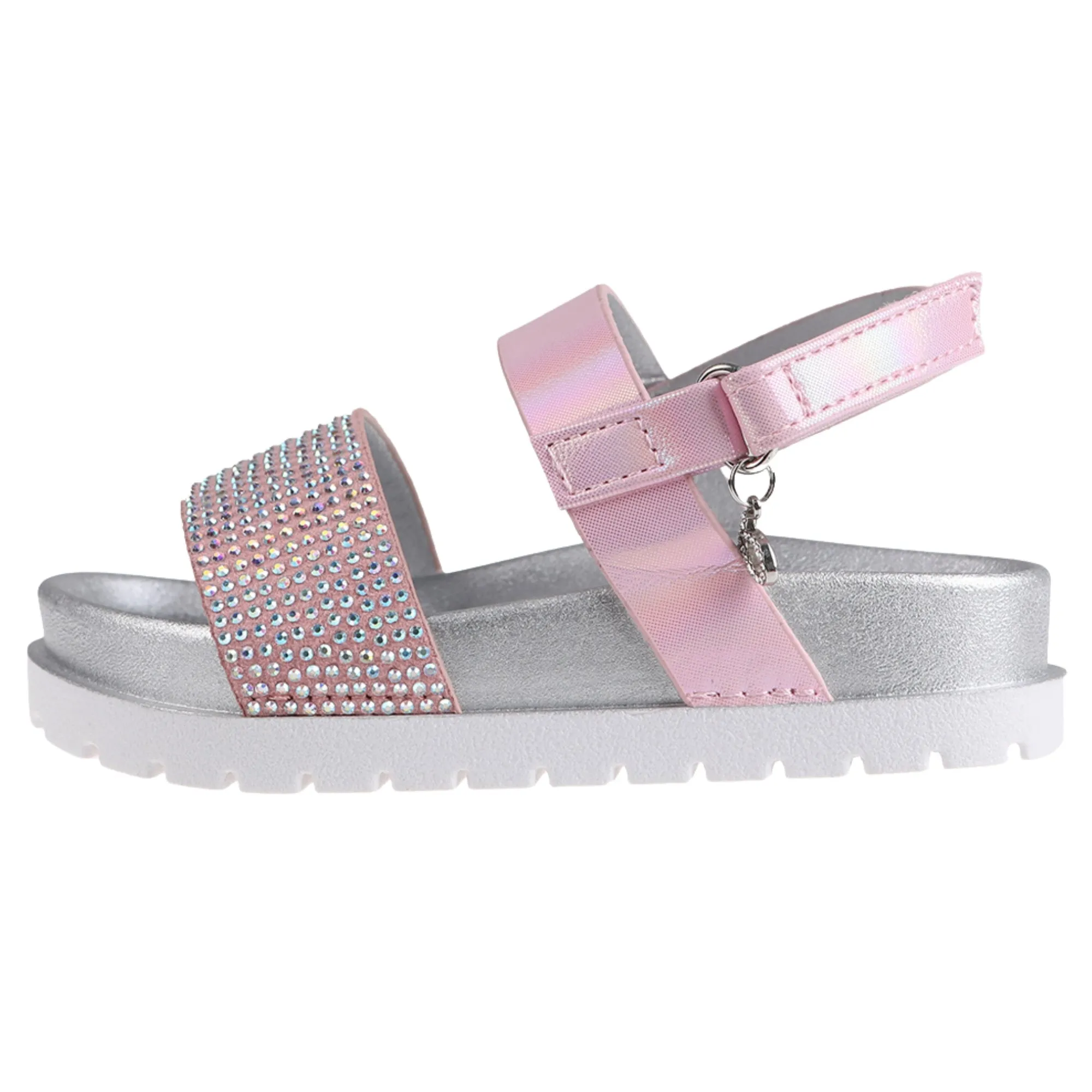 bebe Girls' Sandals - Cute and Sparkly Toddler Girls' Summer Shoes, Perfect Beach Sandals for Toddlers