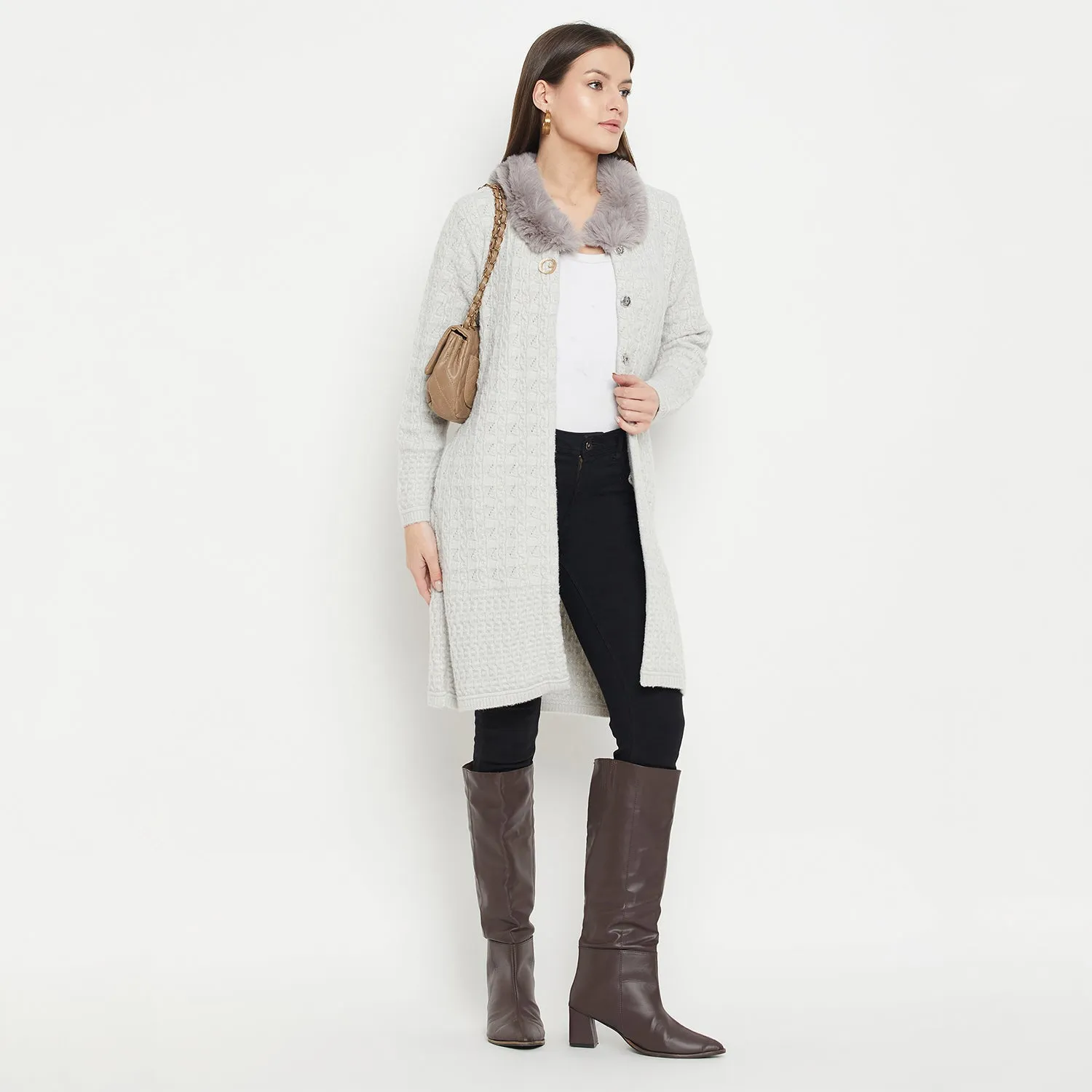 Duke Stardust Women Full Sleeve Long Cardigan (SDS1201)