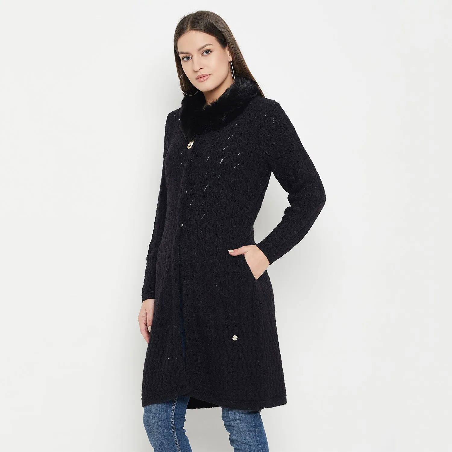 Duke Stardust Women Full Sleeve Long Cardigan (SDS1201)