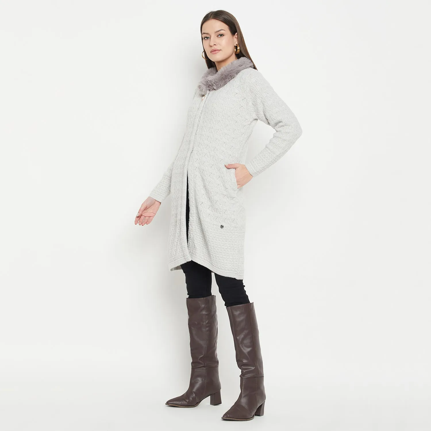 Duke Stardust Women Full Sleeve Long Cardigan (SDS1201)