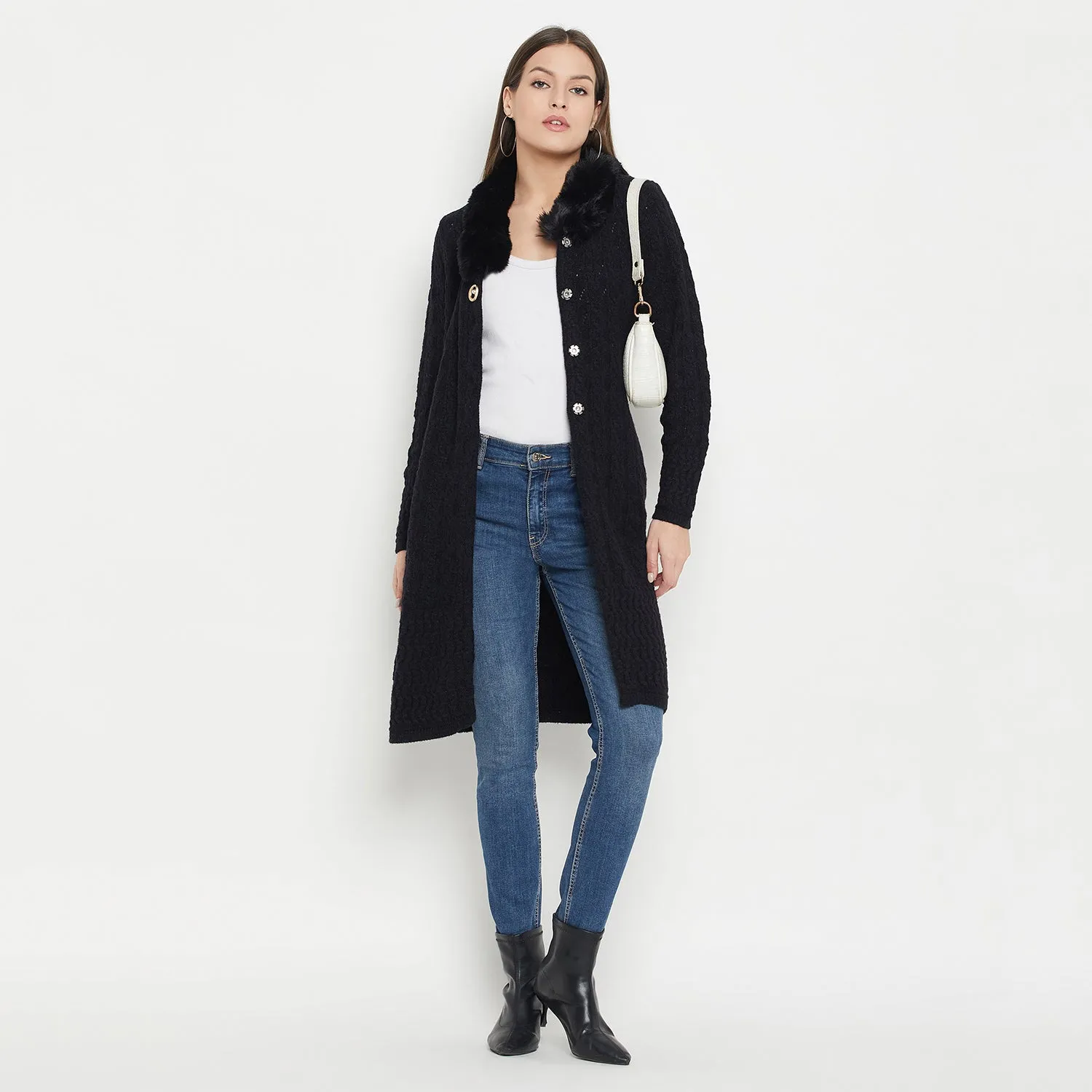 Duke Stardust Women Full Sleeve Long Cardigan (SDS1201)