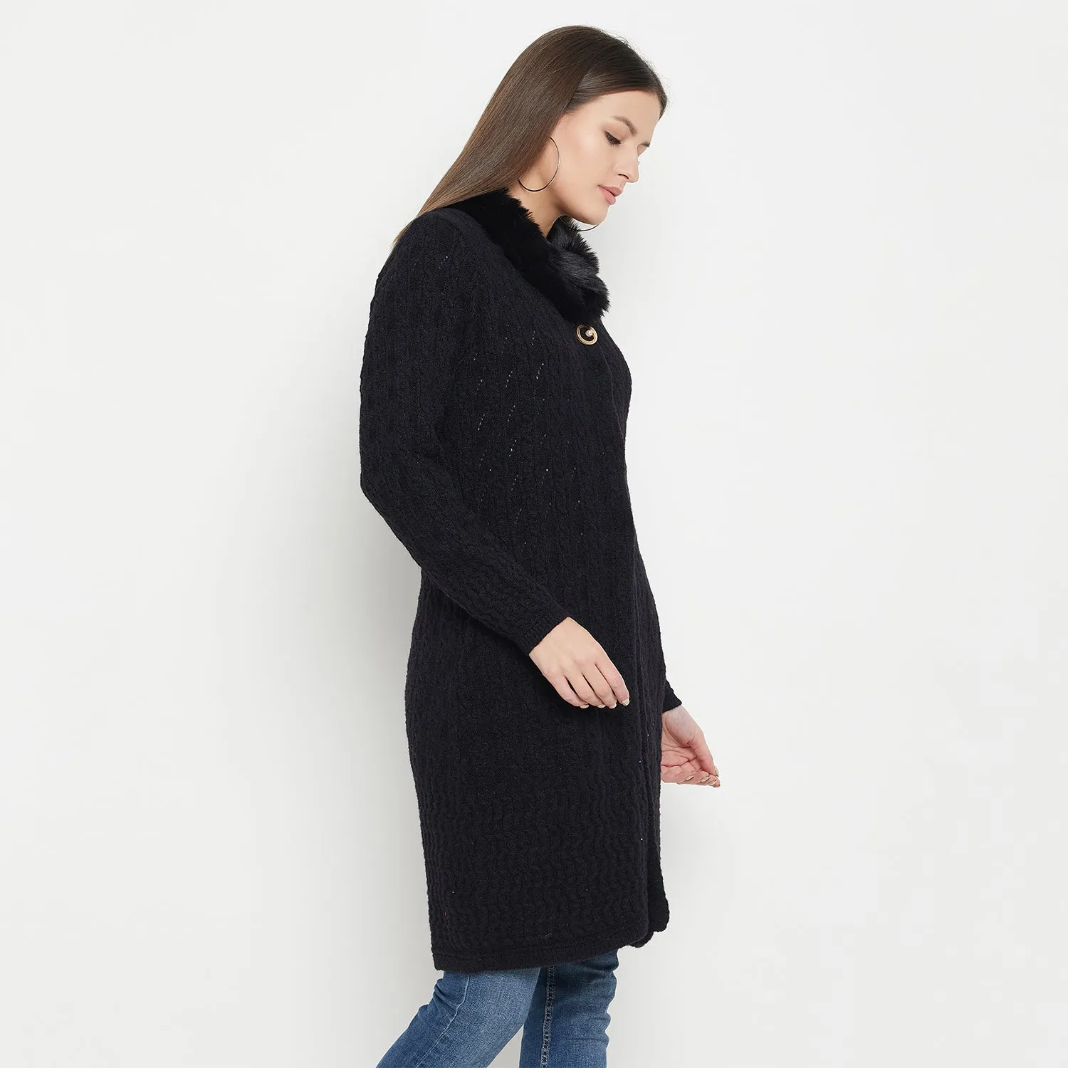Duke Stardust Women Full Sleeve Long Cardigan (SDS1201)