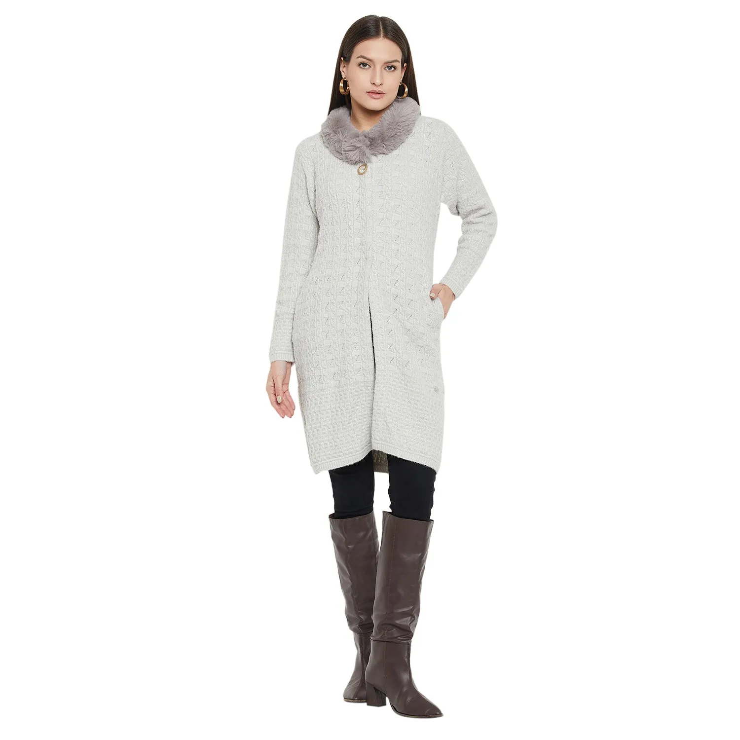 Duke Stardust Women Full Sleeve Long Cardigan (SDS1201)