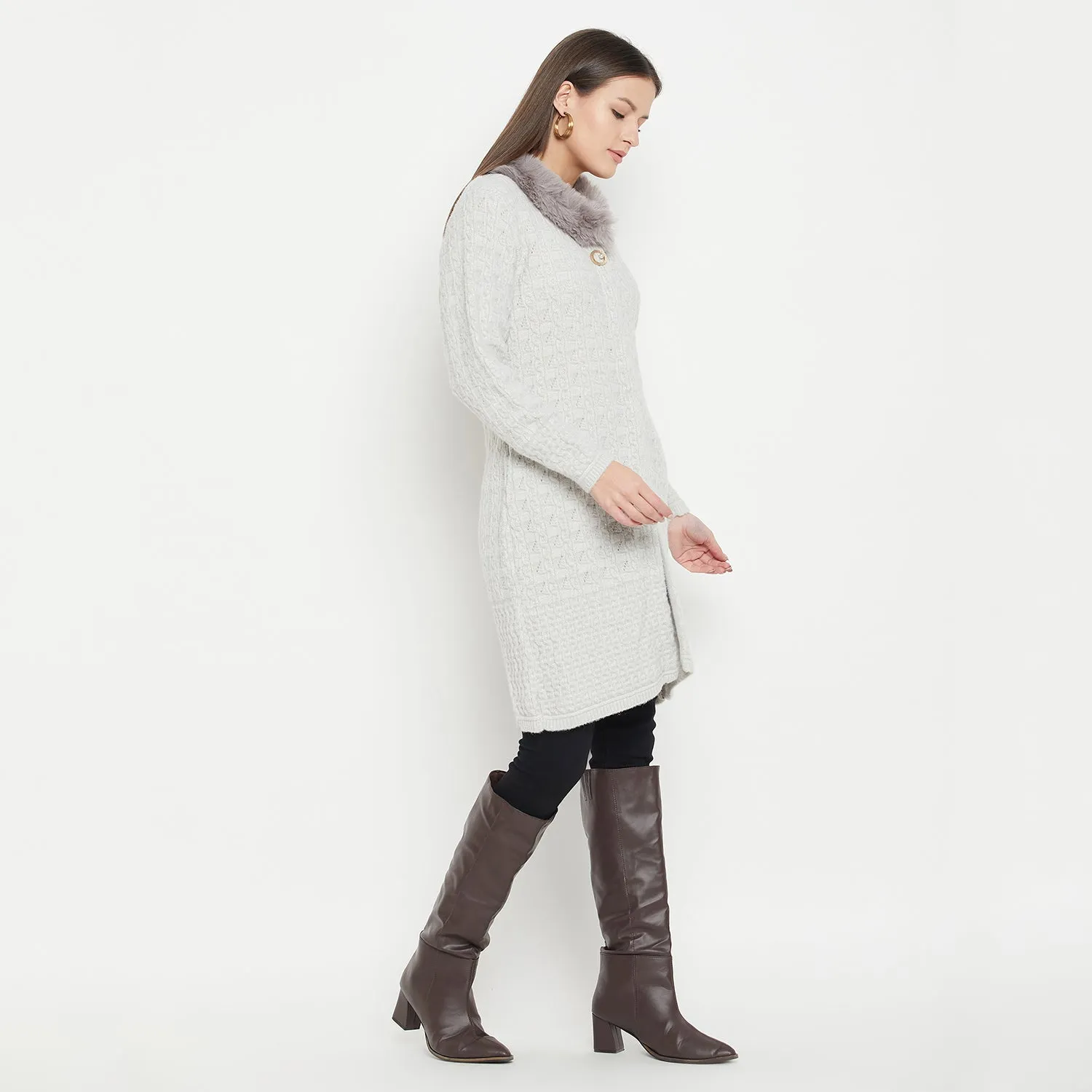 Duke Stardust Women Full Sleeve Long Cardigan (SDS1201)