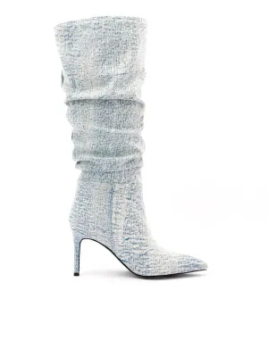 Fashion Pointed Toe Denim Boot