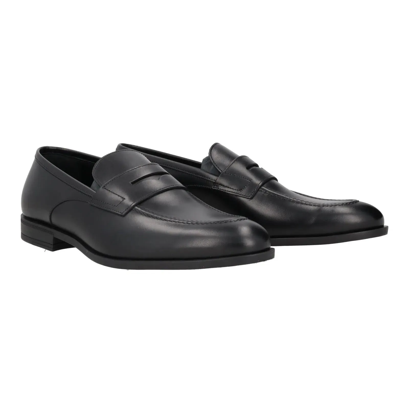 Harrys Of London Clive F Polished Leather Loafer Black