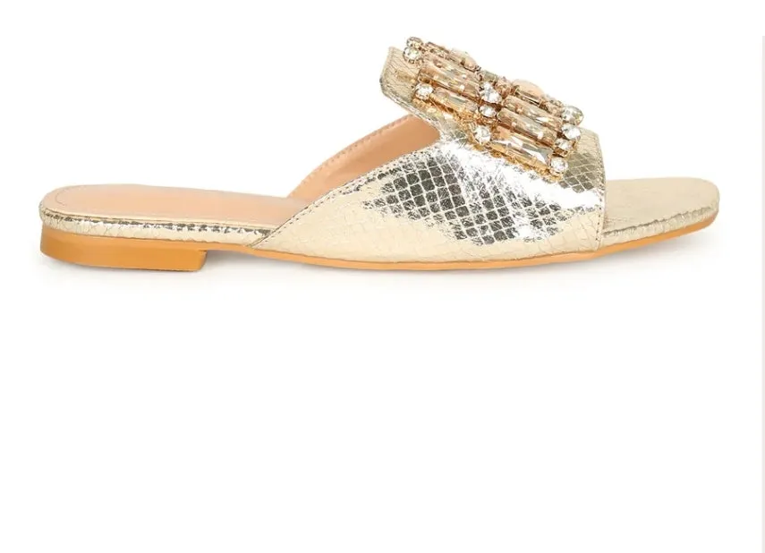 Hidden Jewels Bedazzled Flats
