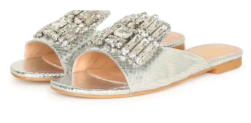 Hidden Jewels Bedazzled Flats