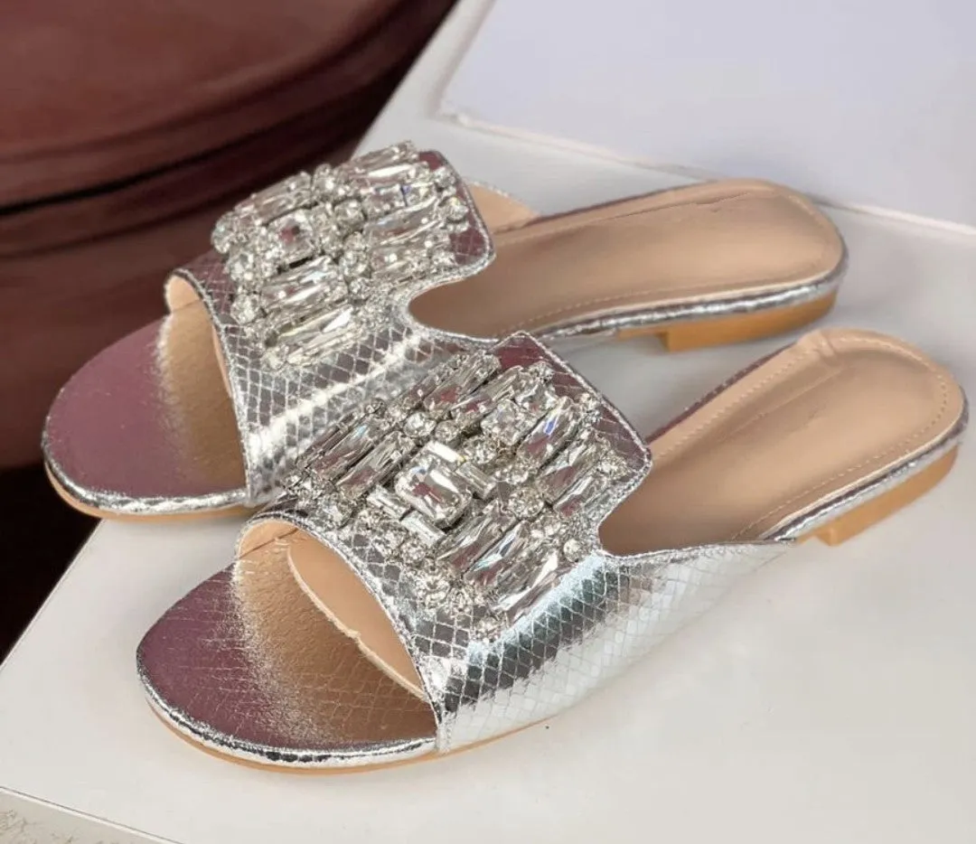 Hidden Jewels Bedazzled Flats