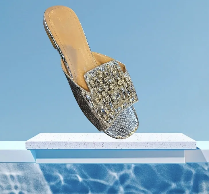 Hidden Jewels Bedazzled Flats
