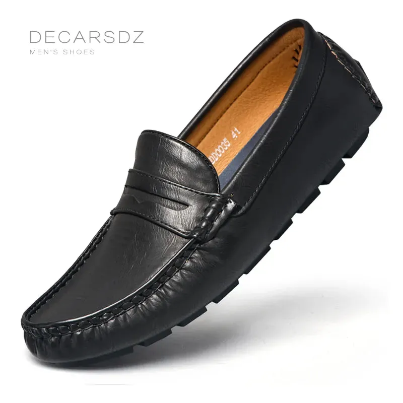 Men Comfy Flats Leather Classic Original Style Loafers Shoes