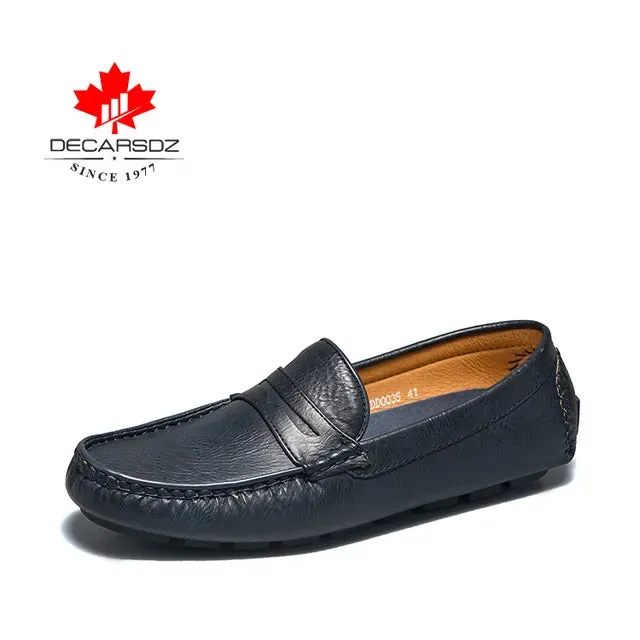 Men Comfy Flats Leather Classic Original Style Loafers Shoes