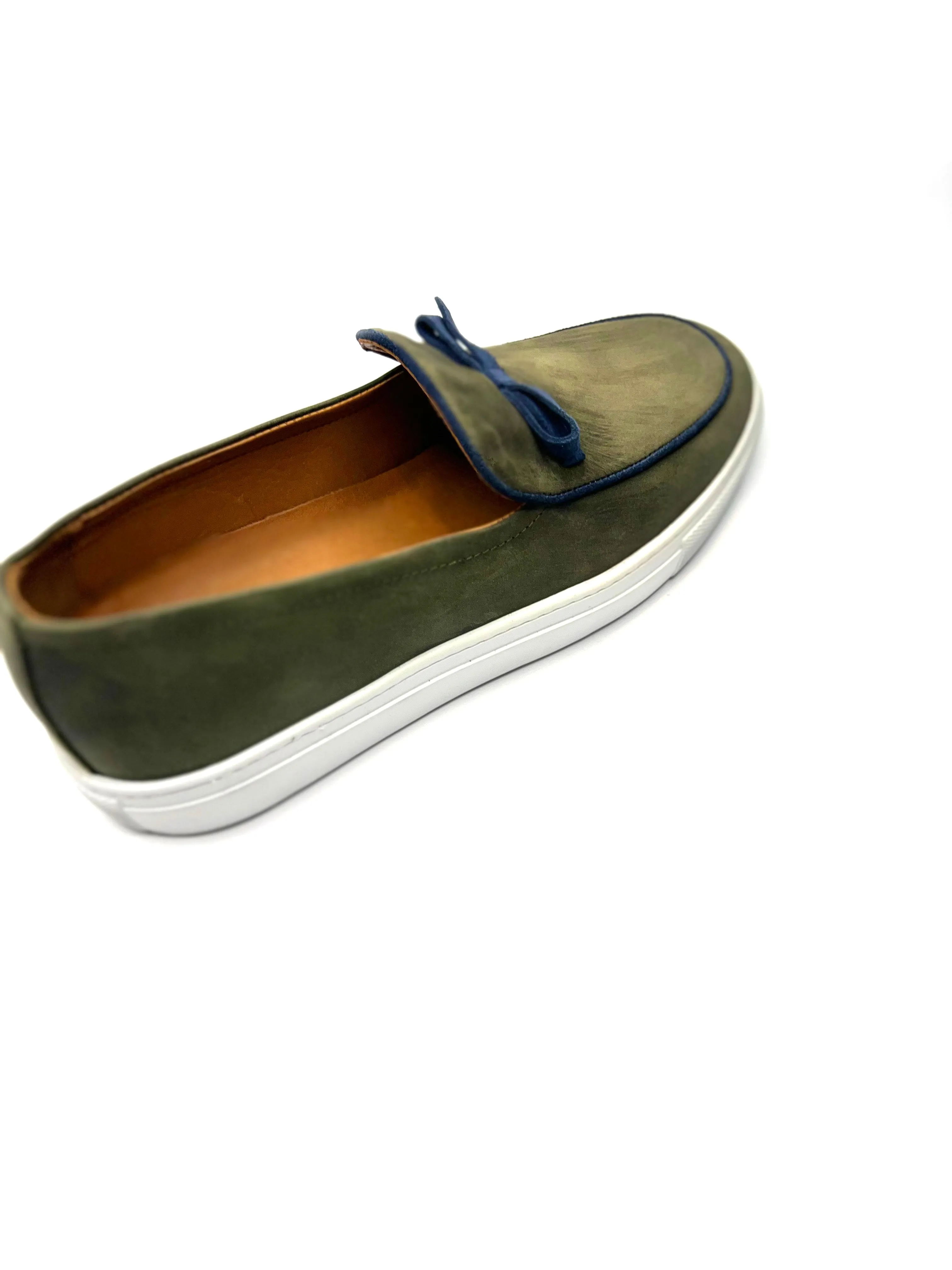 Vercini Elegant Casual Leather Bow Loafer