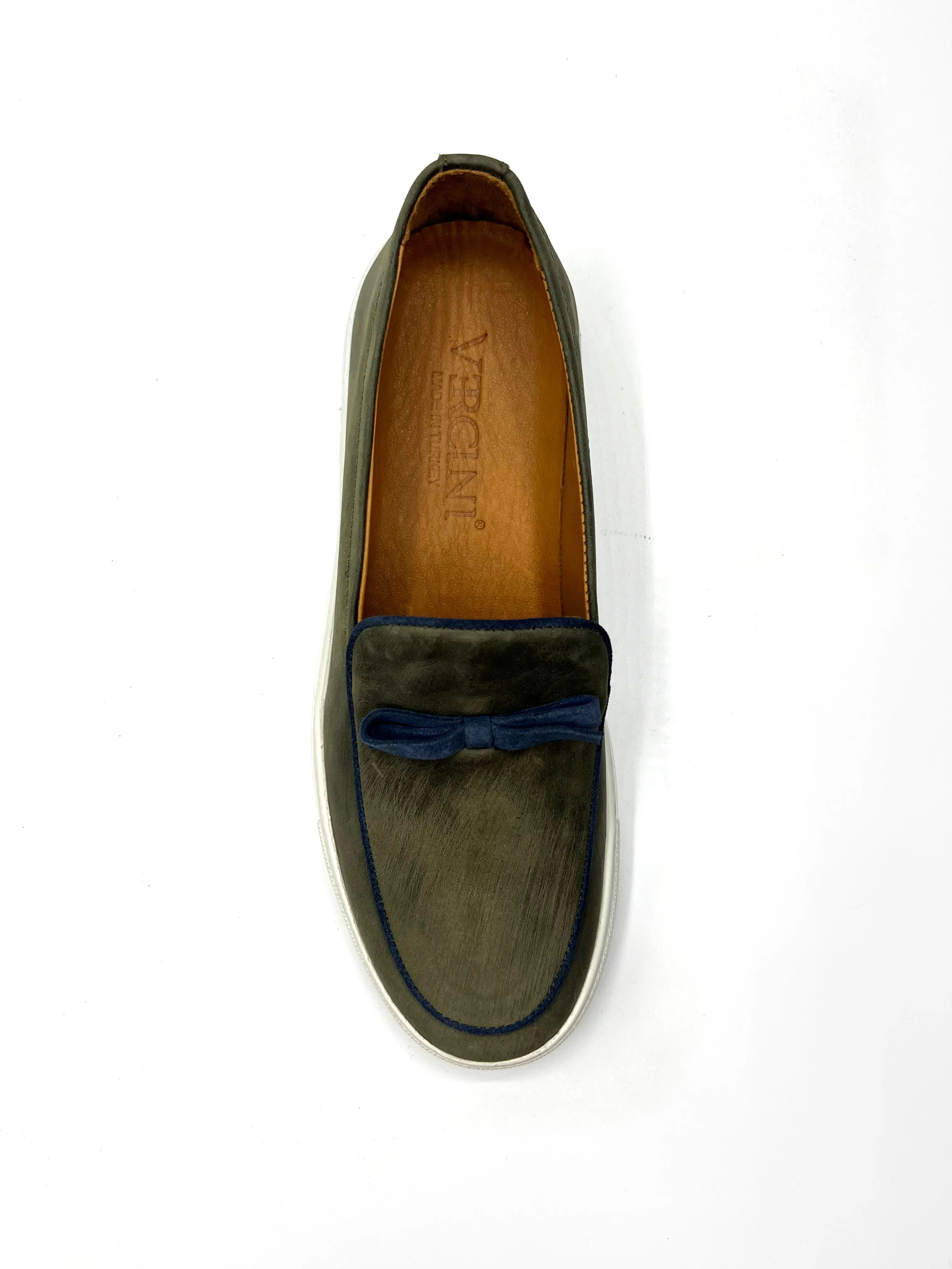 Vercini Elegant Casual Leather Bow Loafer