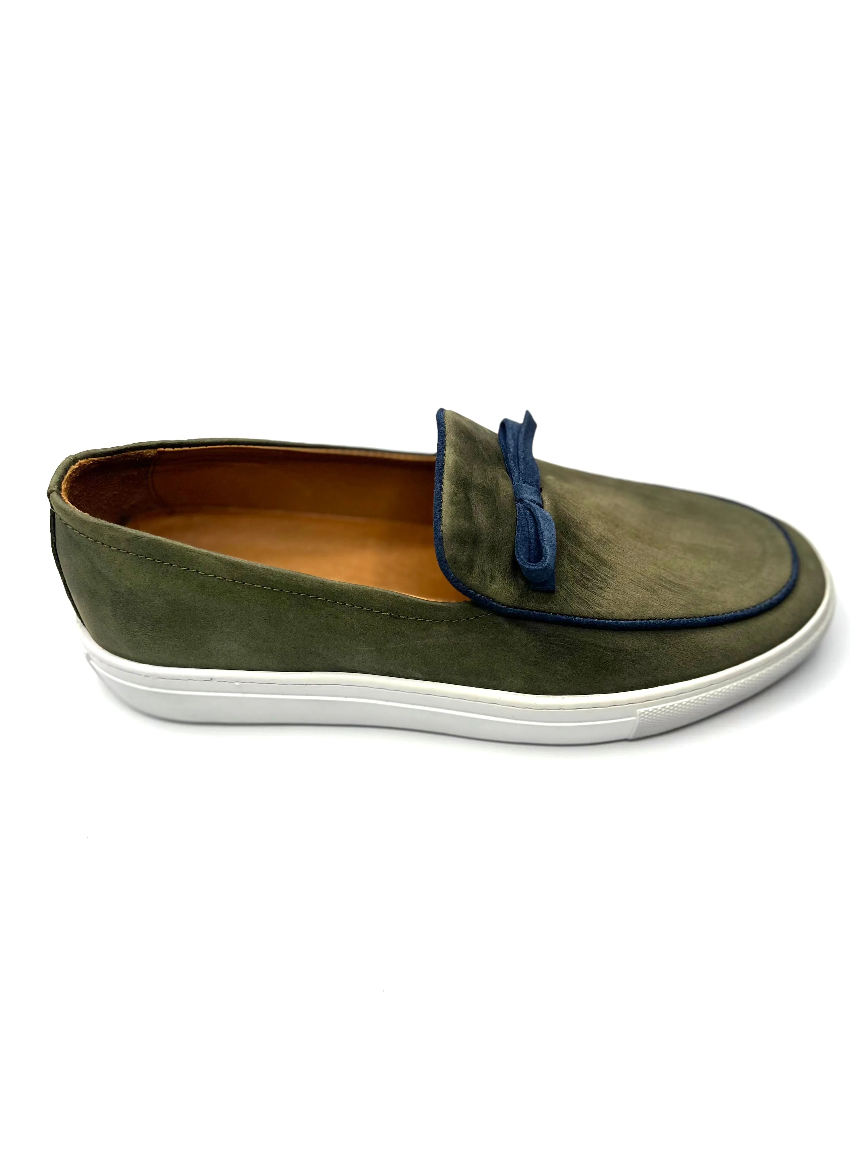 Vercini Elegant Casual Leather Bow Loafer