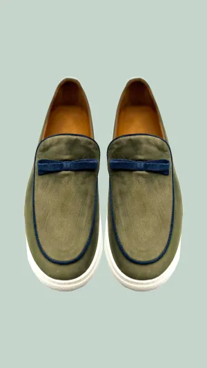 Vercini Elegant Casual Leather Bow Loafer
